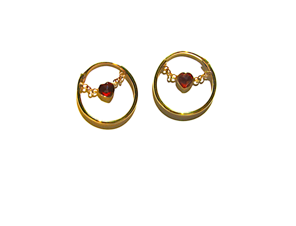 Boucles CREOLE ETERNEL -13 rouge